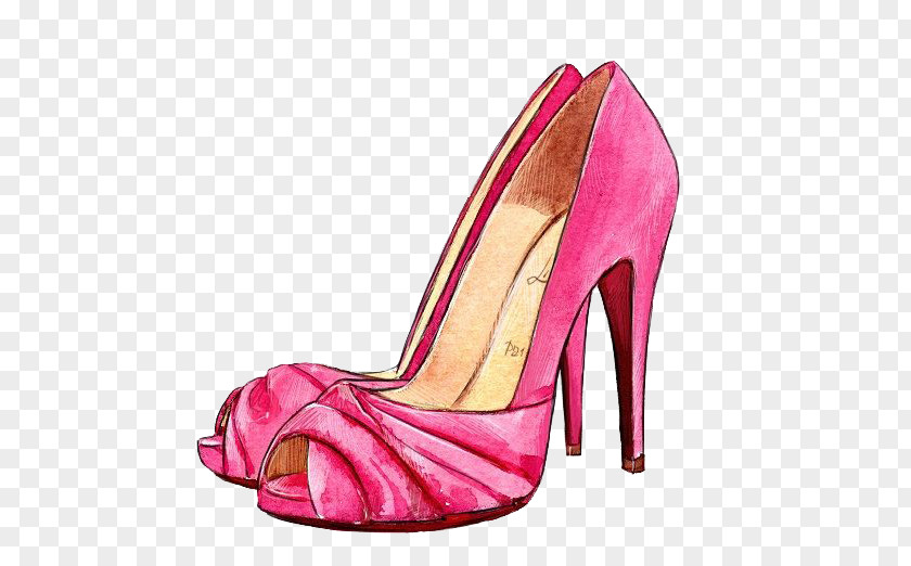High-heeled Shoes Shoe Fashion Illustration Drawing Designer PNG