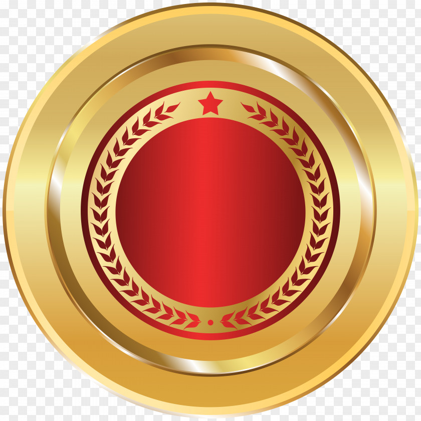 Gold Red Seal Badge Transparent Clip Art Image Translam Institute Of Technology And Management Information Disaster Resource Center (ITDRC) PNG
