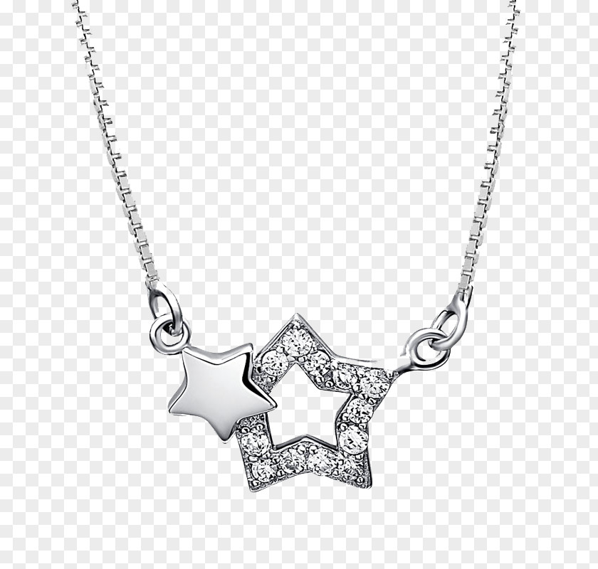 Real Shot Star Chain Pendant Jewellery PNG