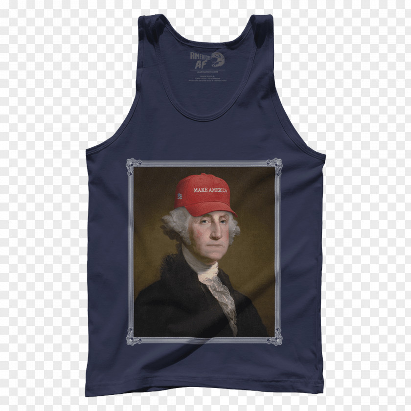 T-shirt George Washington Make America Great Again Sleeveless Shirt PNG