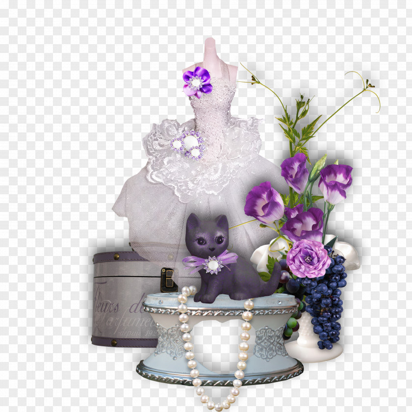 Bead Cat Wedding Flower PNG