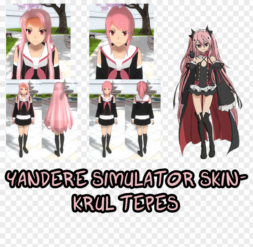 Cosplay Yandere Simulator Costume Seraph Of The End Skin PNG