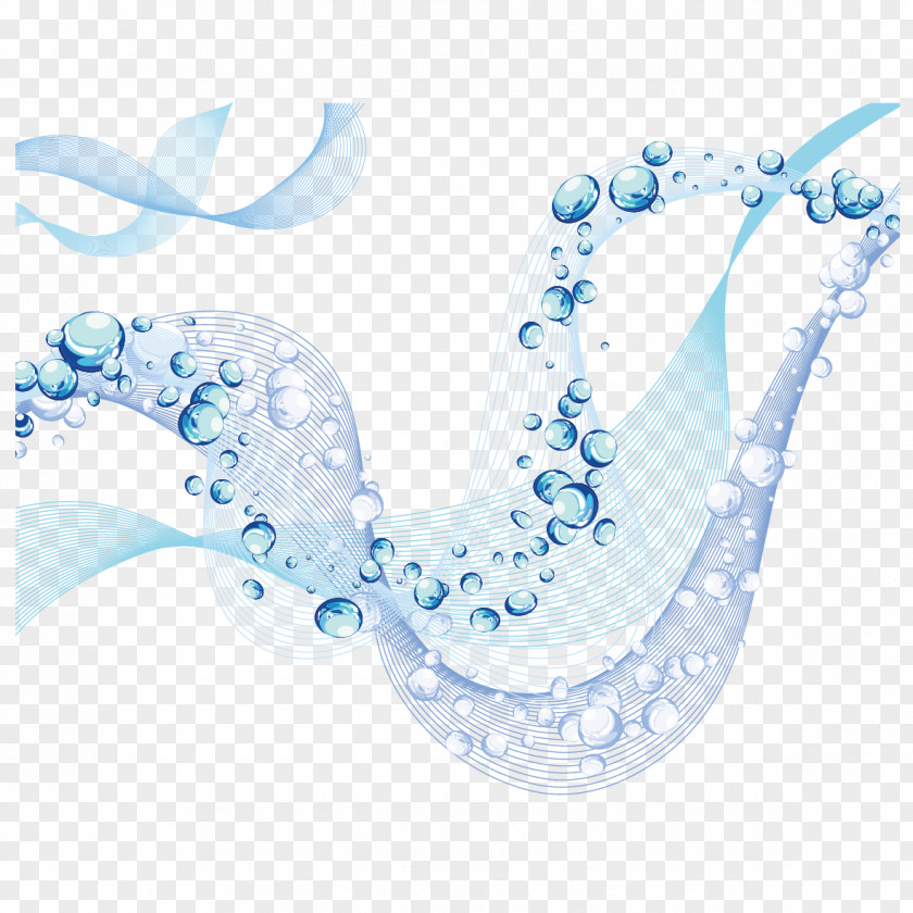 Water Waves And Drops Of Line Euclidean Vector PNG