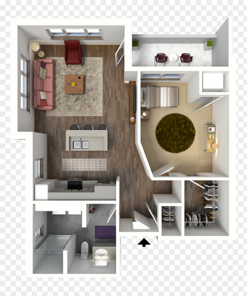 Apartment Floor Plan 22 Slate House Bedroom PNG