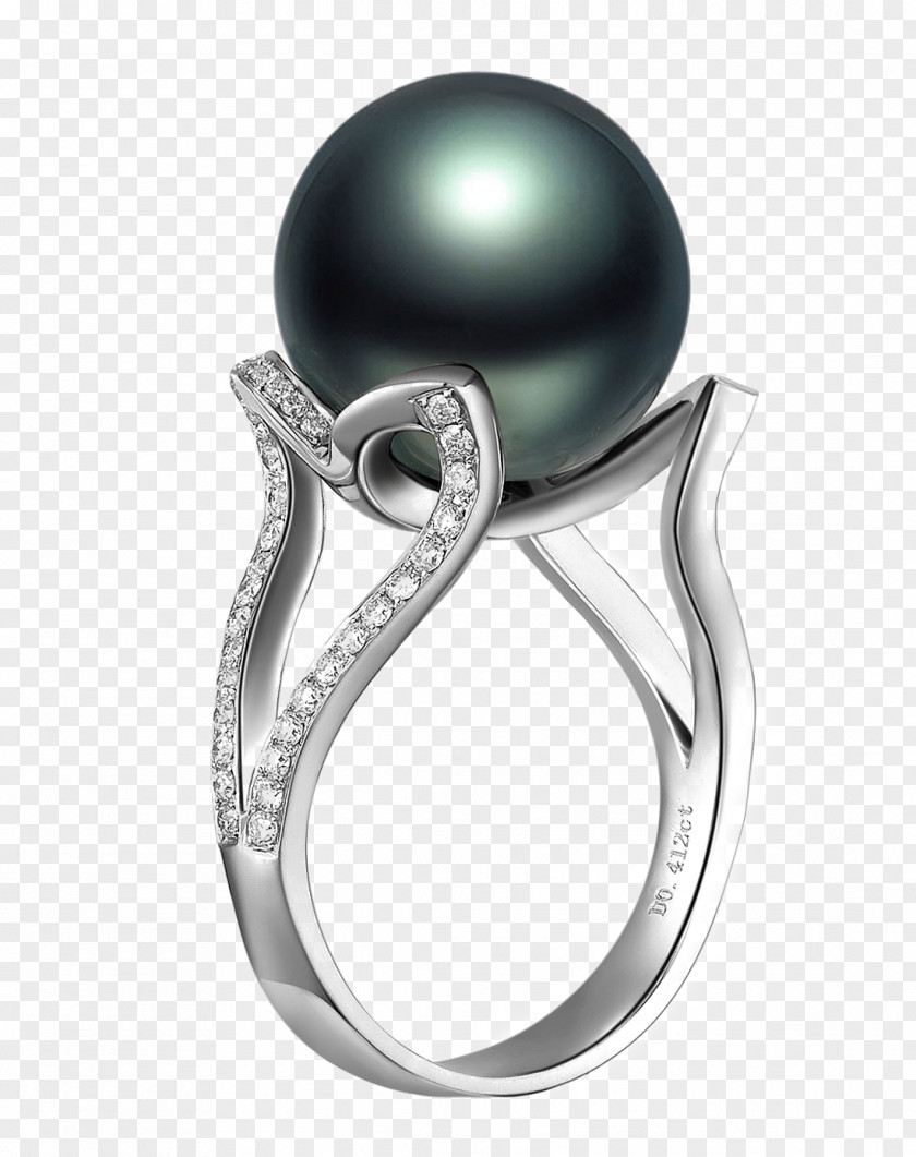 Black Pearl Jewelry Silver PNG