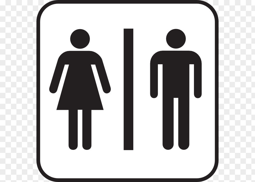 Man Woman Silhouette Bathroom Toilet Clip Art PNG