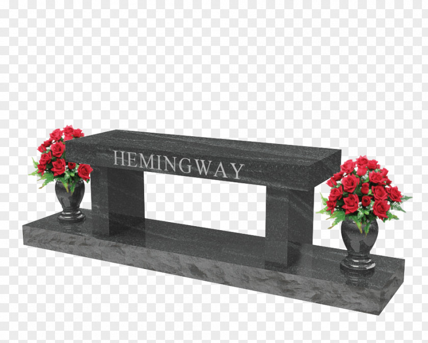 Stone Bench Headstone Memorial Furniture Rectangle PNG