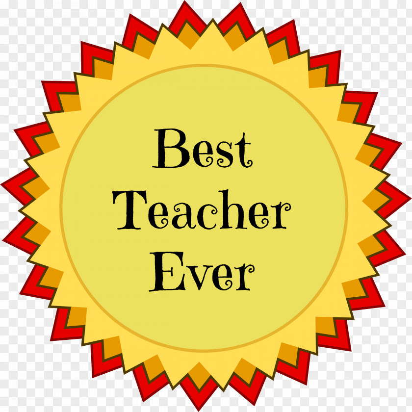 Teacher Ribbon Award Medal Template Clip Art PNG