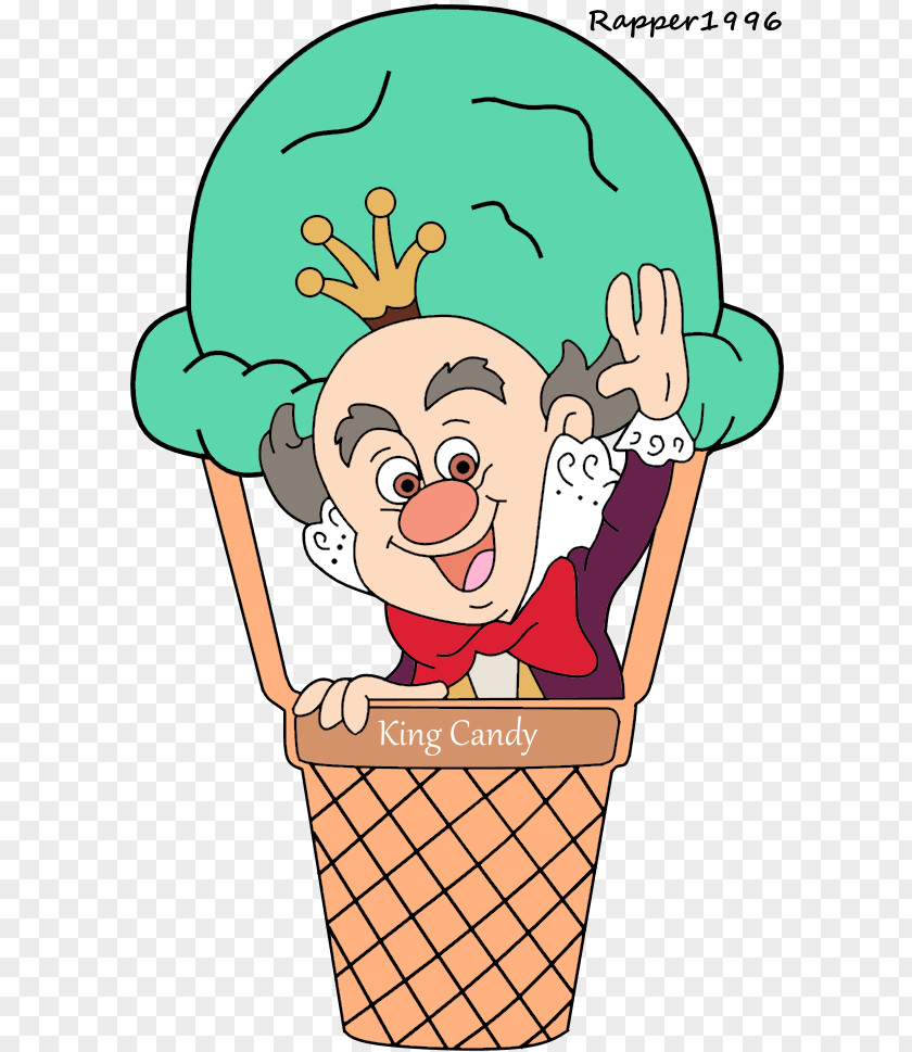Ice Cream King Candy Food Character Clip Art PNG