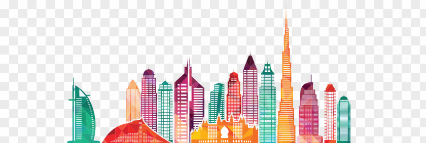 Dubai Skyline Building Silhouette PNG