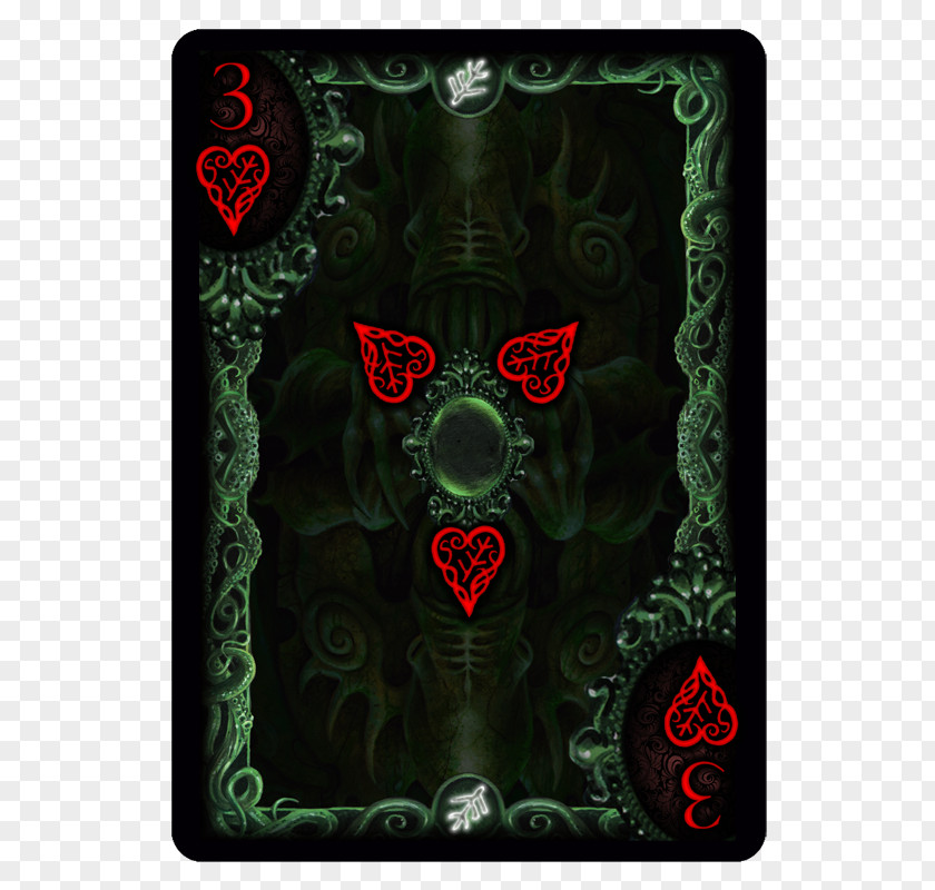Hand-painted Bicycle Call Of Cthulhu: The Card Game Playing Cards PNG