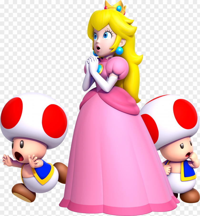 Mario Bros Super Bros. New Princess Peach PNG