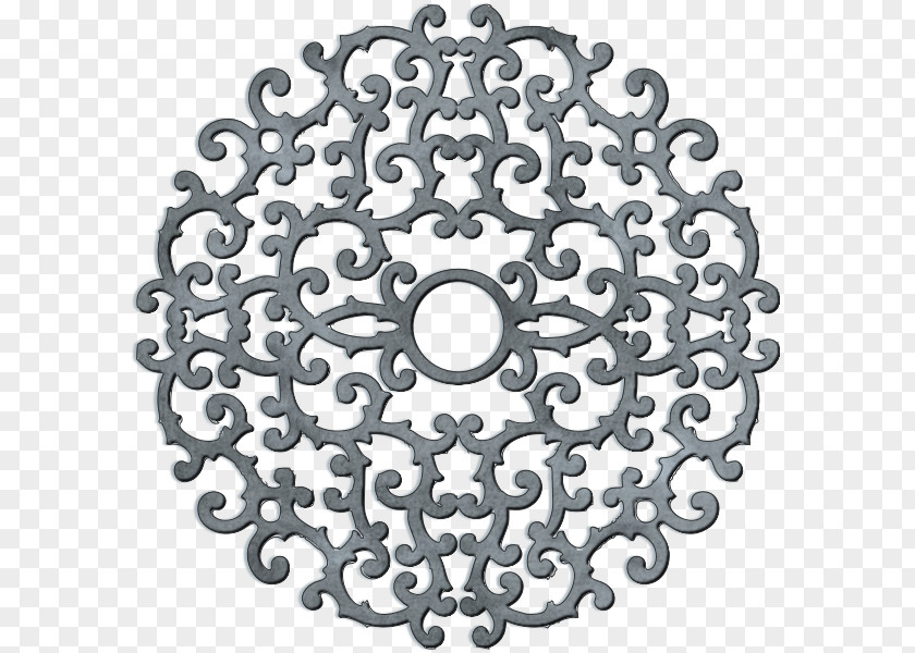 Paper Ceiling Medallion Stencil Stationery PNG