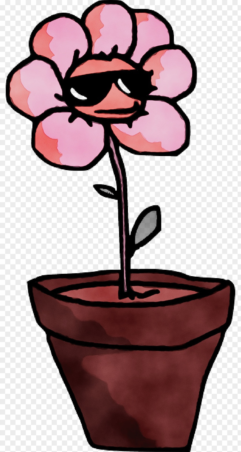 Petal Plant Pink Flower Cartoon PNG