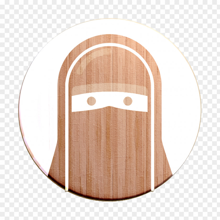 Beige Wood Avatar Icon Muslim Paranja PNG