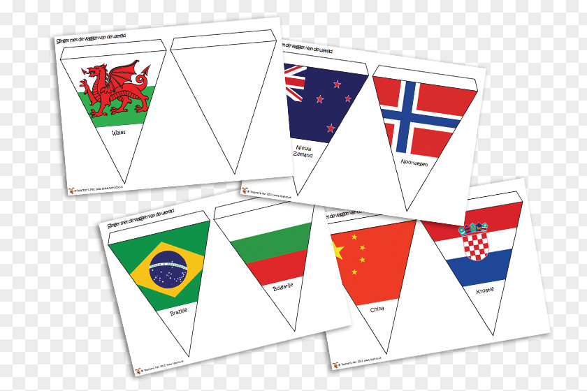 Bunting Flags Paper Game Wales Graphic Design PNG