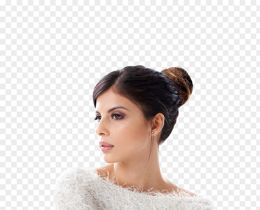 Plastic Surgery Hair Bun Face Eyelash PNG