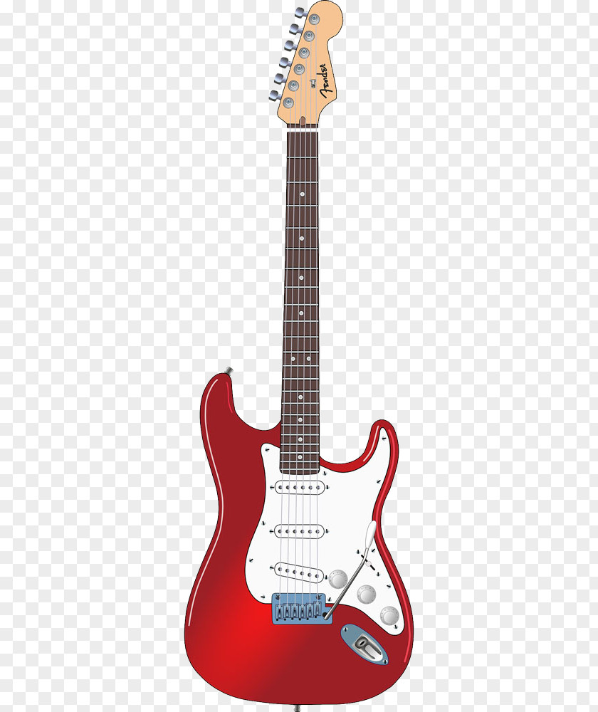 Red Electric Guitar Fender Stratocaster Bullet Gibson Les Paul The STRAT PNG