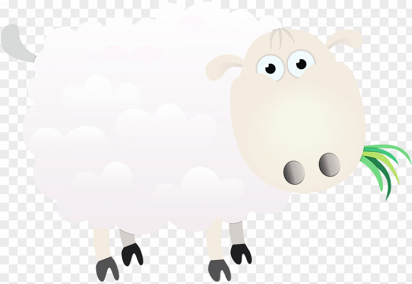 Sheep Clip Art Cartoon Image PNG