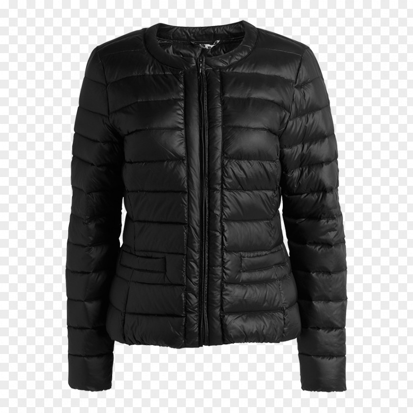 Winter Coat Leather Jacket Sleeve Fur PNG