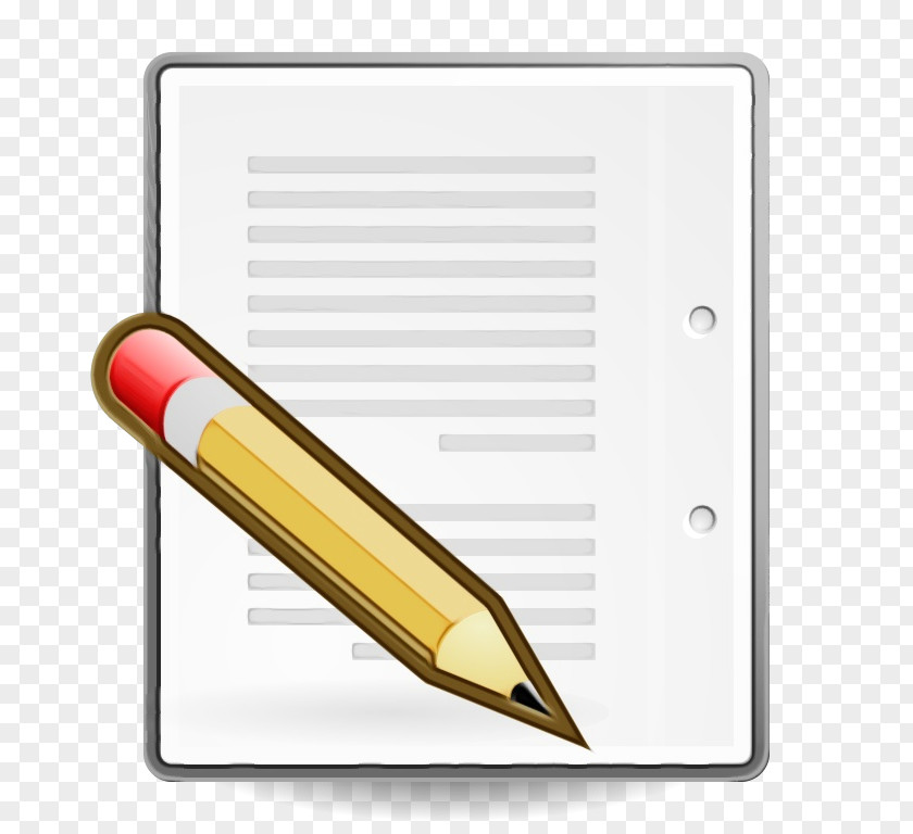 Writing Stationery Pencil Document Office Supplies Paper Product PNG