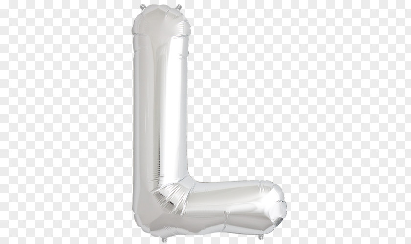 Balloon Toy Mylar Silver Letter PNG