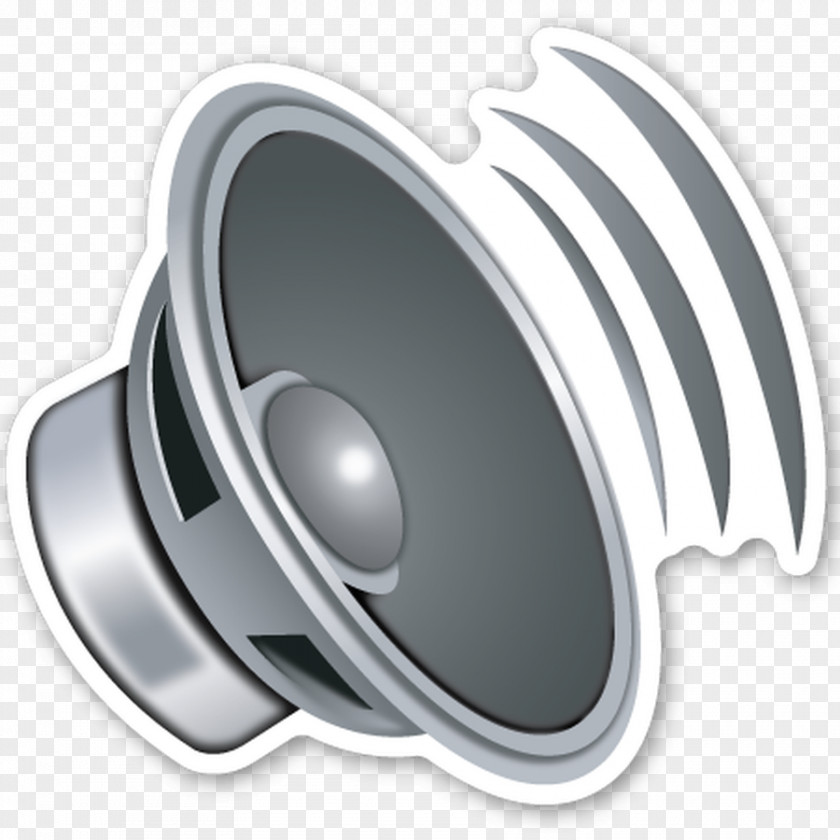 Emoji Loudspeaker Wireless Speaker Sticker PNG