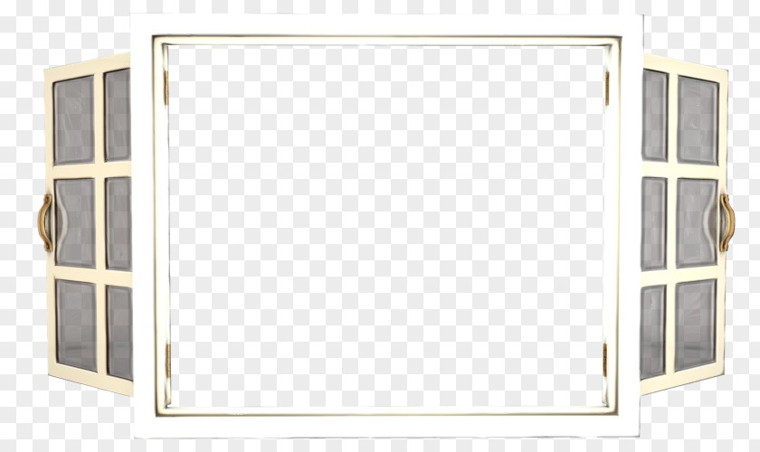 Glass Rectangle Watercolor Background Frame PNG