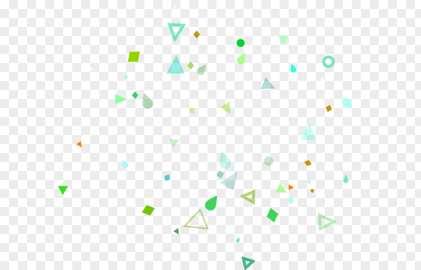 Green And Fresh Triangle Floating Material Geometry Geometric Shape Trigonometry PNG