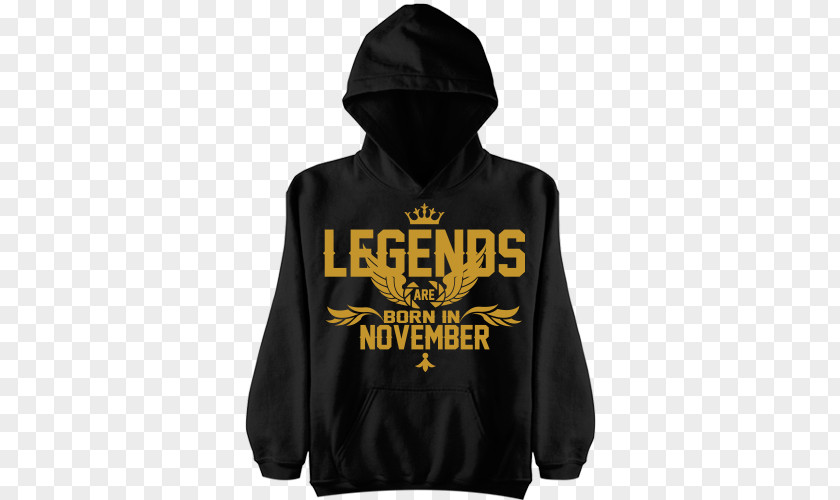 Legends Are Born In November Hoodie T-shirt Bluza Sleeve PNG