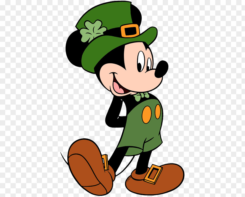 St Patrick Mickey Mouse Minnie Saint Patrick's Day Donald Duck Clip Art PNG
