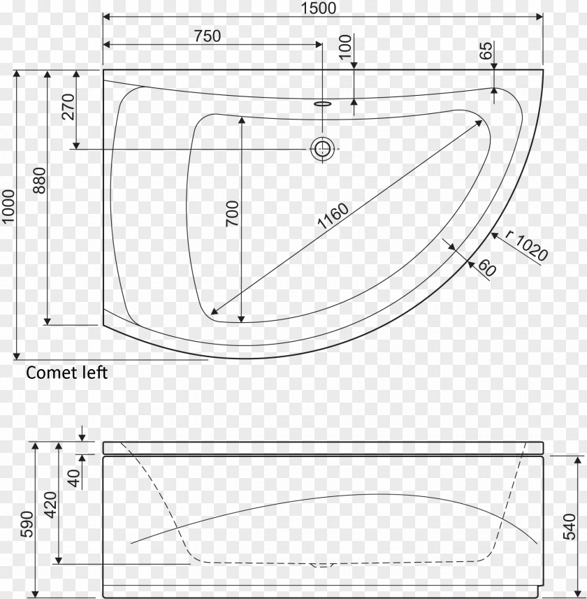 Comet Technical Drawing Monochrome /m/02csf PNG