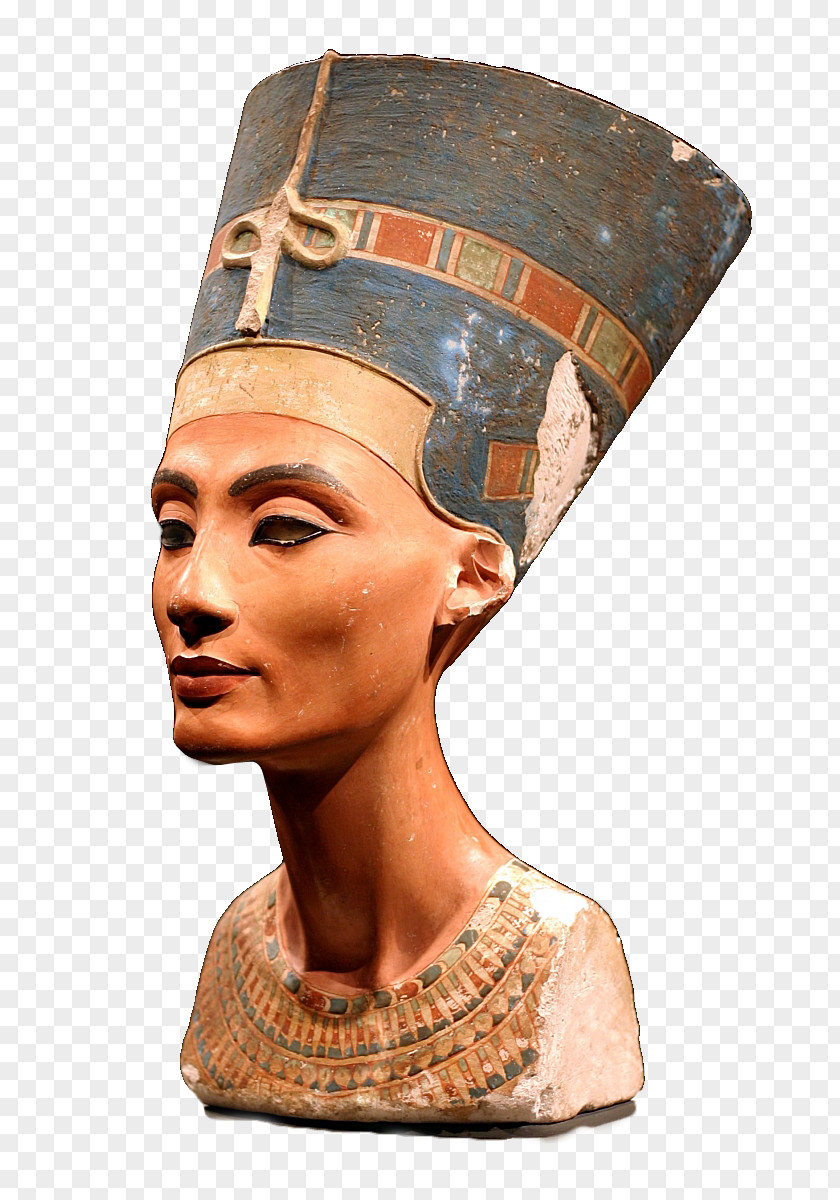 Tupac Thutmose Amarna Nefertiti Bust Ancient Egypt Faiyum PNG