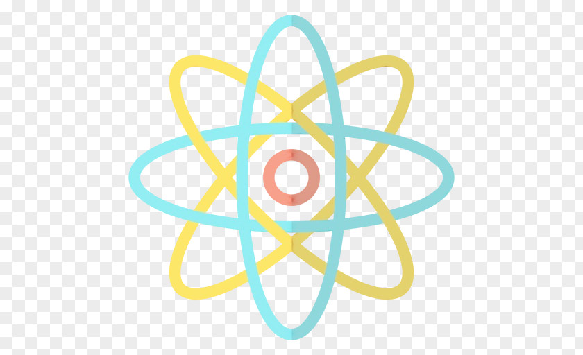 Yellow Atomic Energy Chemistry Cartoon PNG