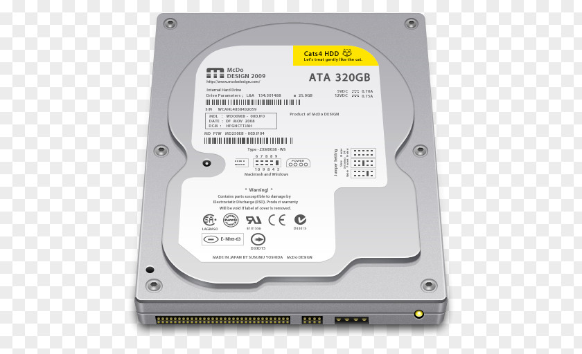 Internal Drive 320GB Optical Disc Data Storage Device Electronic Hard Disk PNG