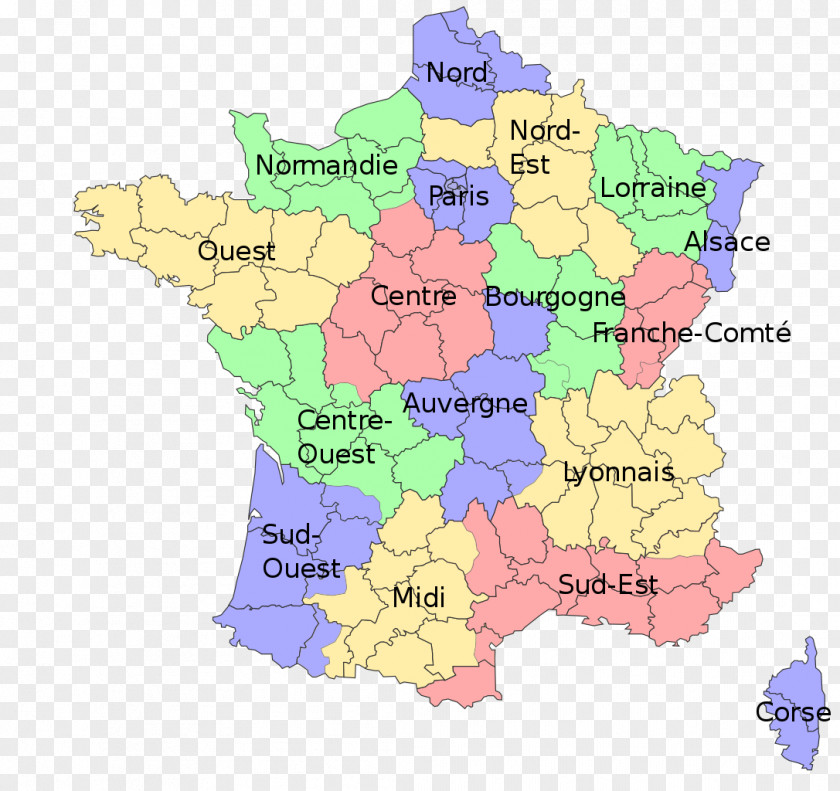 Map Regions Of France Nord La Bourgogne Grand Est PNG