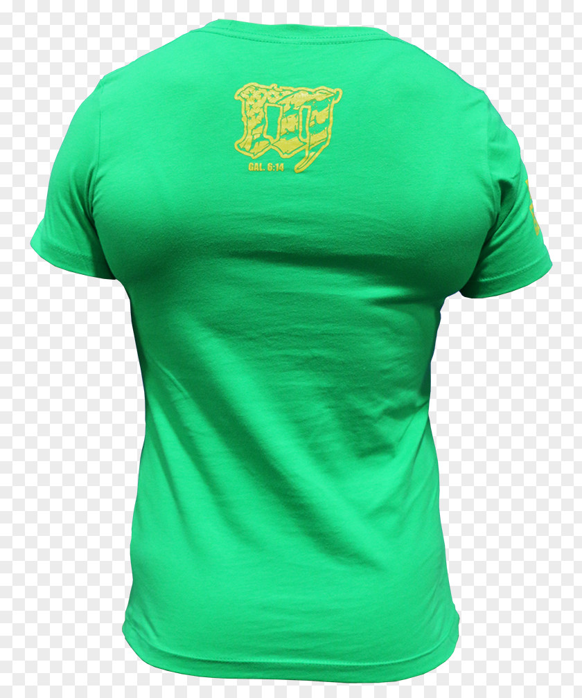 T-shirt Sleeve Green Jersey PNG