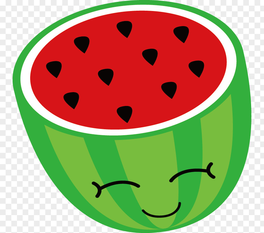 Watermelon Smile Cartoon Clip Art PNG