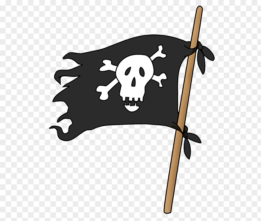 Pirate Flag Skull & Bones Piracy Jolly Roger Clip Art PNG