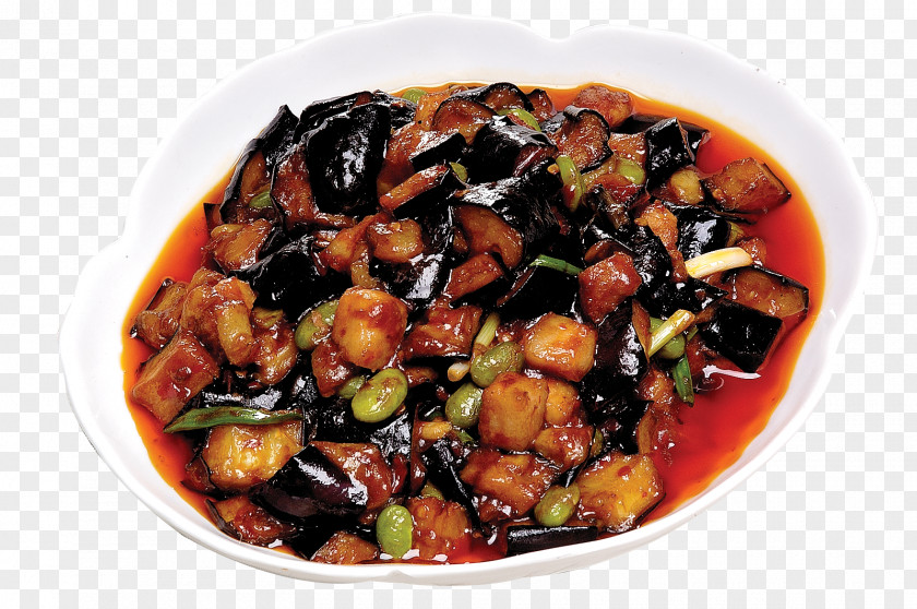 Spicy Eggplant Vegetarian Cuisine Roast Chicken Food Gourmet PNG