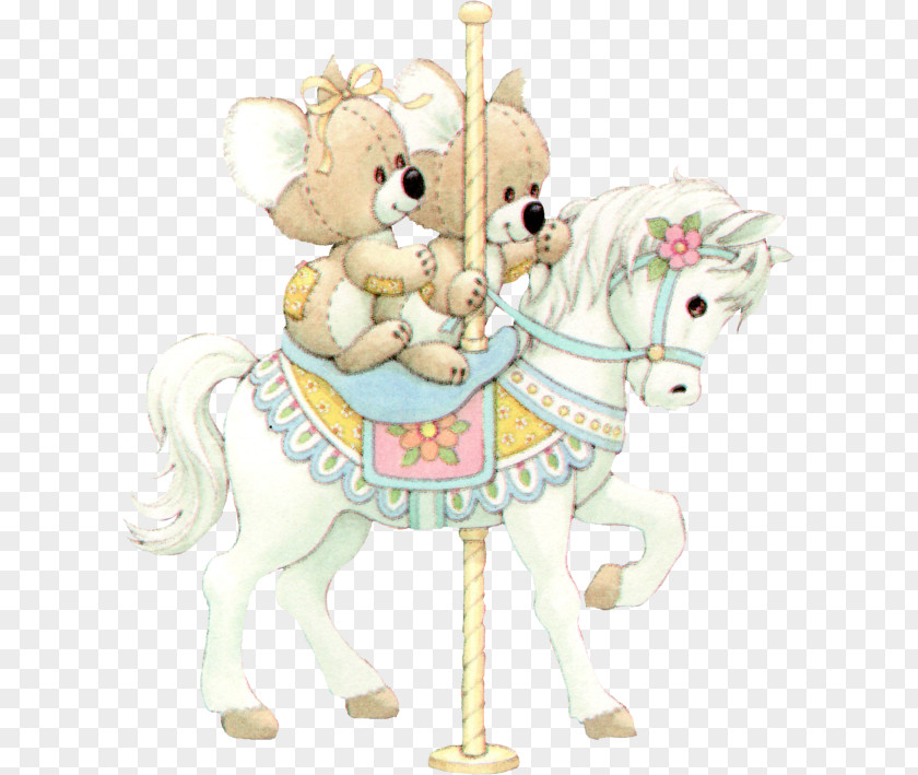 Horse Amusement Park Christmas Ornament Character Figurine PNG