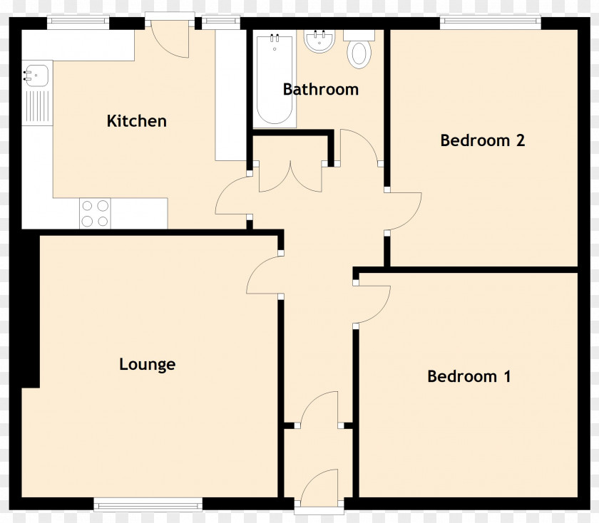 House Floor Plan Bungalow G20 9HD PNG