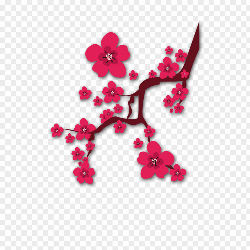 Plum Flower Blossom Download Chinese New Year Clip Art PNG