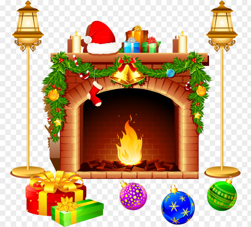 Santa Claus Christmas Graphics Day Fireplace Clip Art PNG