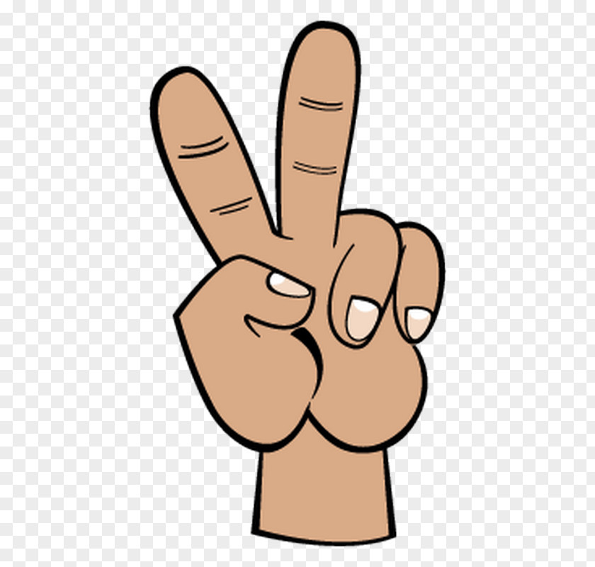 Victory V Sign The Finger Clip Art PNG