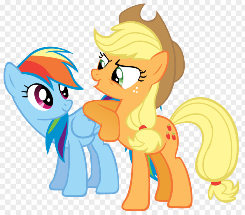 Horse Pony Applejack Rainbow Dash PNG