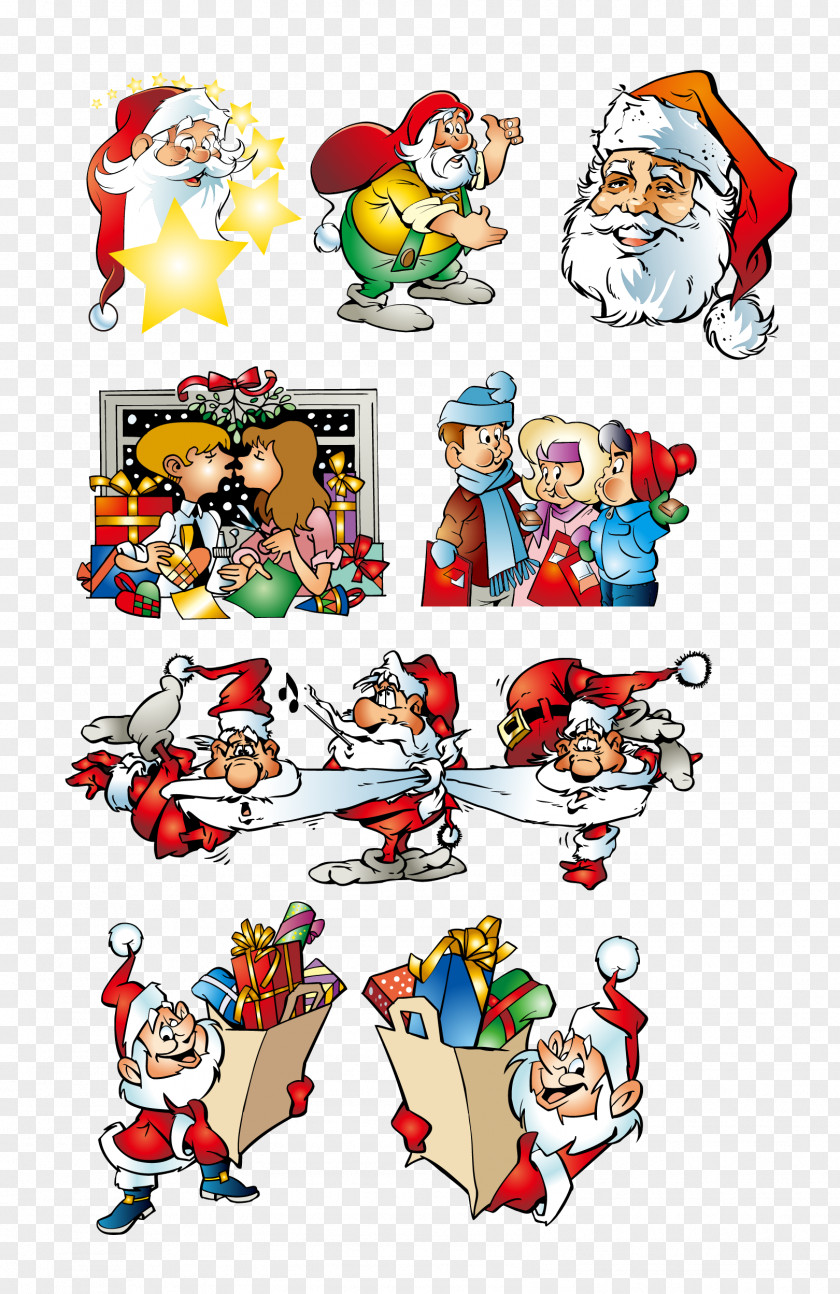 Santa Claus Christmas Clip Art PNG