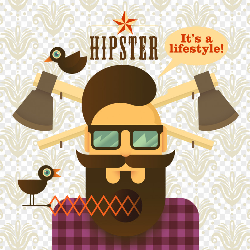 Vector Ax Hipster Download Illustration PNG