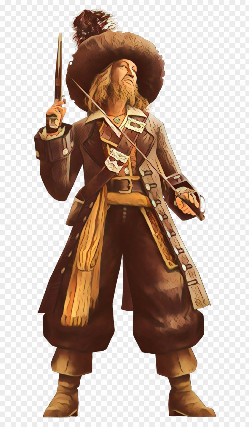 Conquistador Buccaneer Figurine PNG