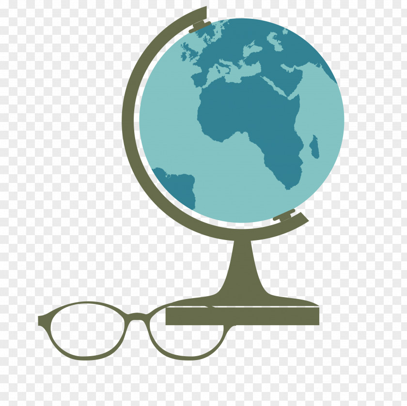 Geography Globe Reading Owl Notepad Teacher Clip Art PNG